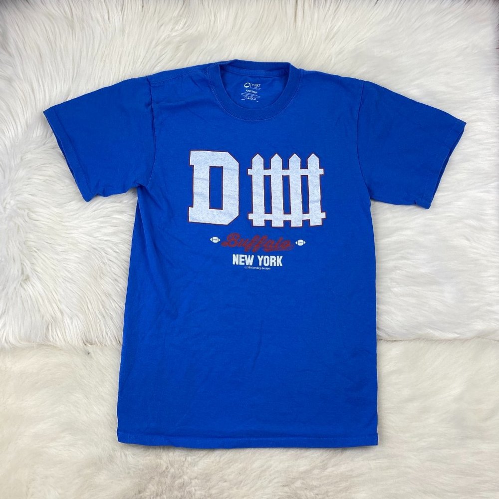 Port & Company Buffalo Football Defense Promo T-Shirt Blue Men S